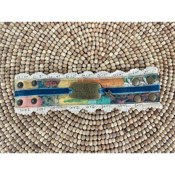 Kelly Rae Roberts Seeker of All Things True Cuff Bracelet from Demdaco - Picture 4 of 7